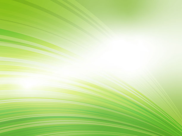 生动明亮的颜色波抽象的背景-黄绿色图片下载