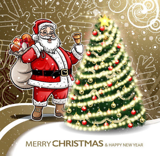 圣诞老人照明图片下载