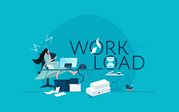 截止日期，看着沙漏的年轻女性项目经理，工作中的千禧一代图片下载