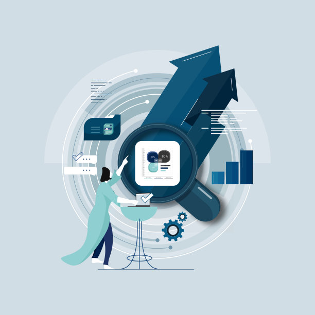 等距数字监测和信息图表分析图片下载