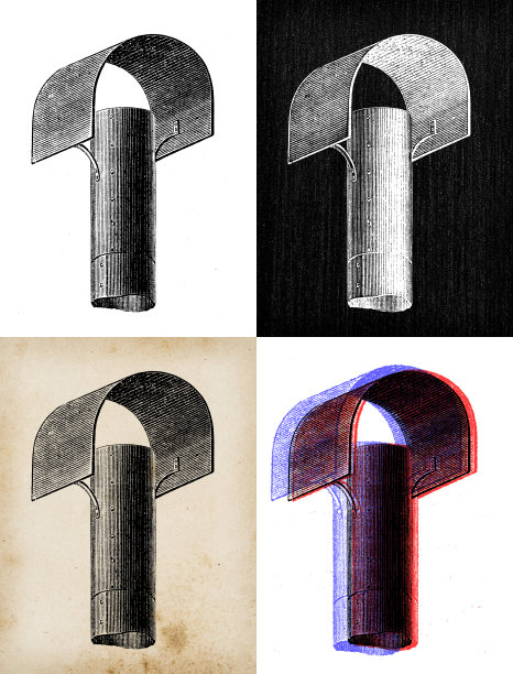 科学发现的古董插图:壁炉，炉子，加热器和烟囱图片下载