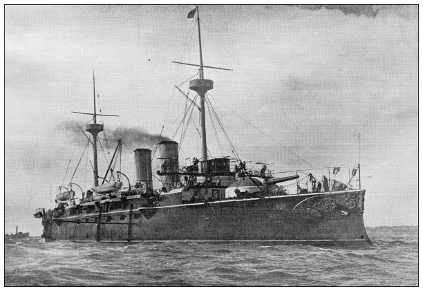 古画:“维兹卡亚”号战列舰图片下载