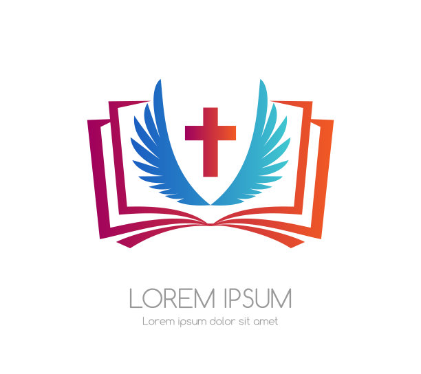 宗教的标志。教堂，基督教，浸信会，矢量标志。图片下载