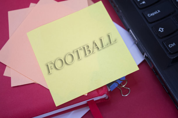 足球。在不干胶便笺纸上的文字。图片下载