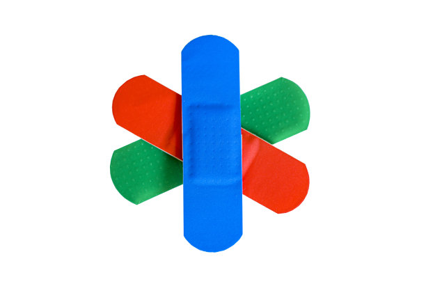 彩色胶粘带辅助隔离图片下载