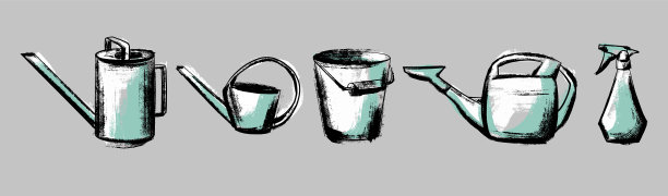 给植物浇水用的一套图片下载