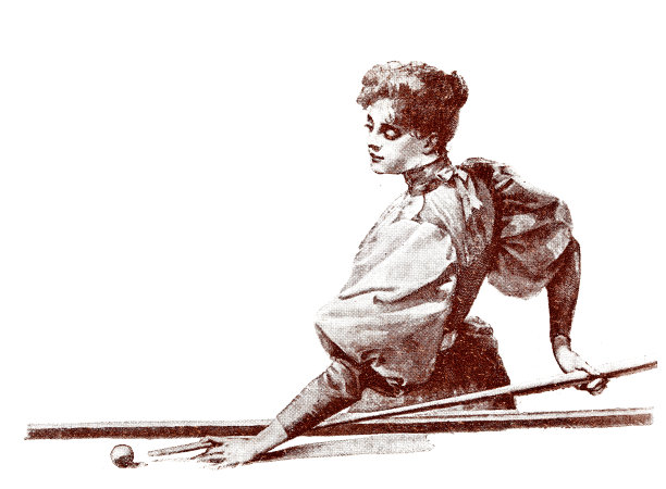 女子打台球:后踢图片下载