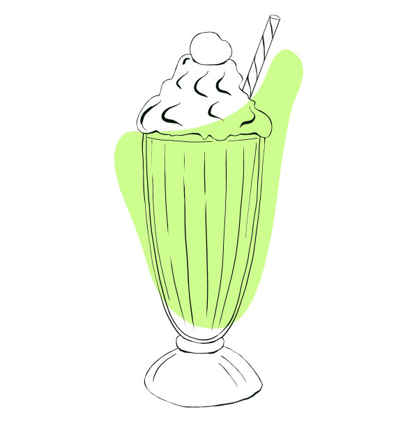 冰淇淋的图标。用彩色点绘制的图形，孤立在白色背景上图片下载