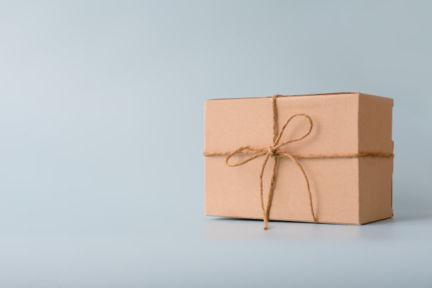 女人携带礼物纸盒系可爱的丝带为特殊场合图片下载