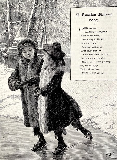 两名俄罗斯女子滑冰图片下载