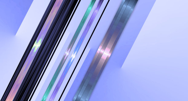 抽象蓝色闪亮的高科技对角线几何背景。未来技术现代旗帜设计。图片下载