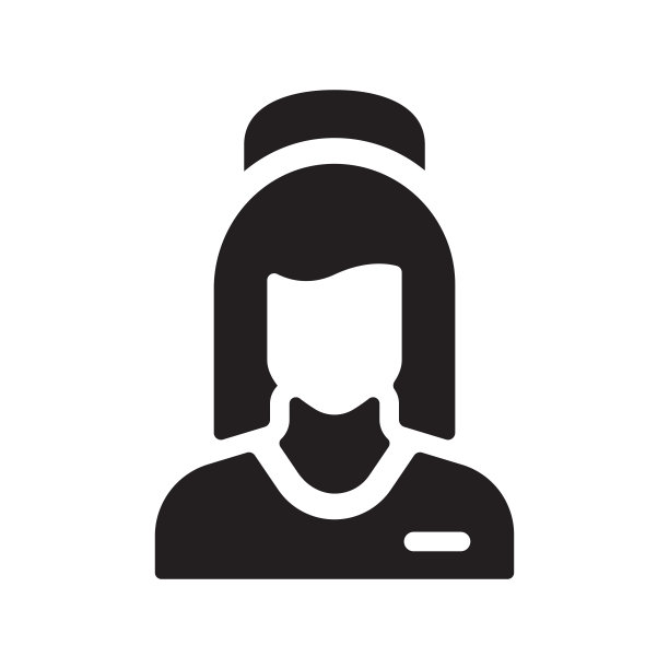 服务员图标，矢量符号插图。图片下载