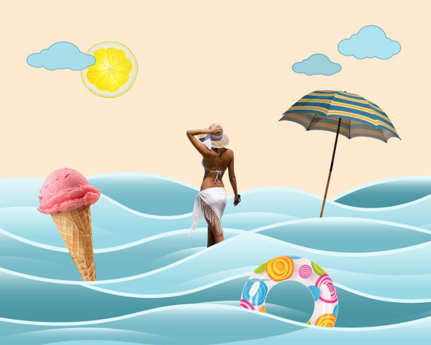 Сontemporary艺术海拼贴。图片下载