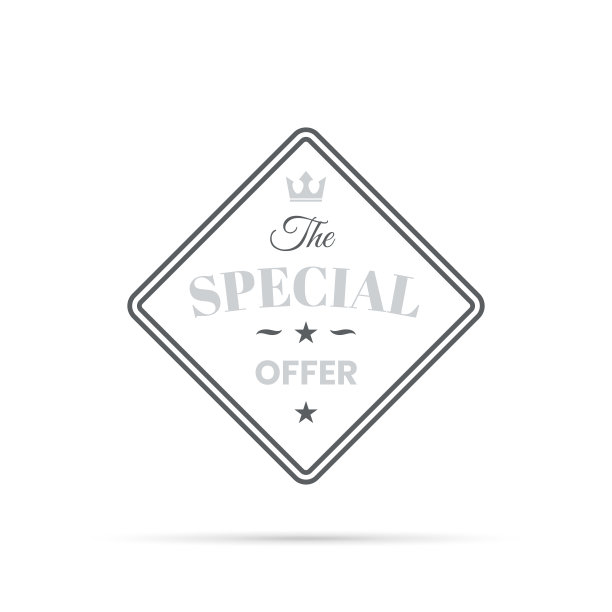 时髦的灰色徽章-特别优惠图片下载