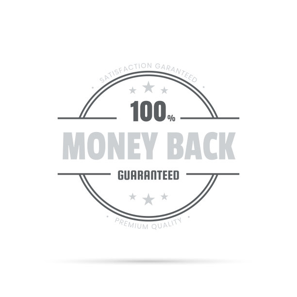 时髦的灰色徽章-退款，100%保证图片下载