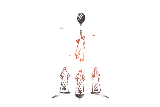 领导的抱负抱负概念草图图片下载