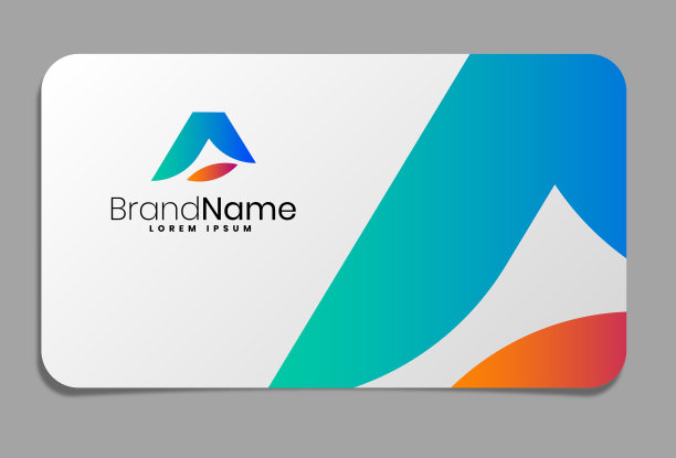 名片上的字母A标志图片下载