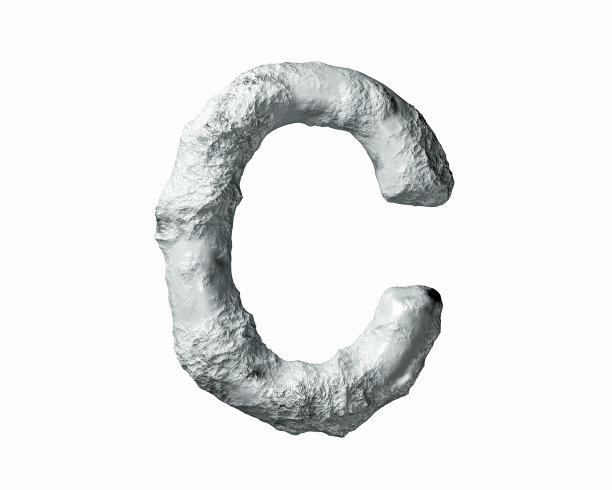 由岩石和粘土制成的字母图片下载