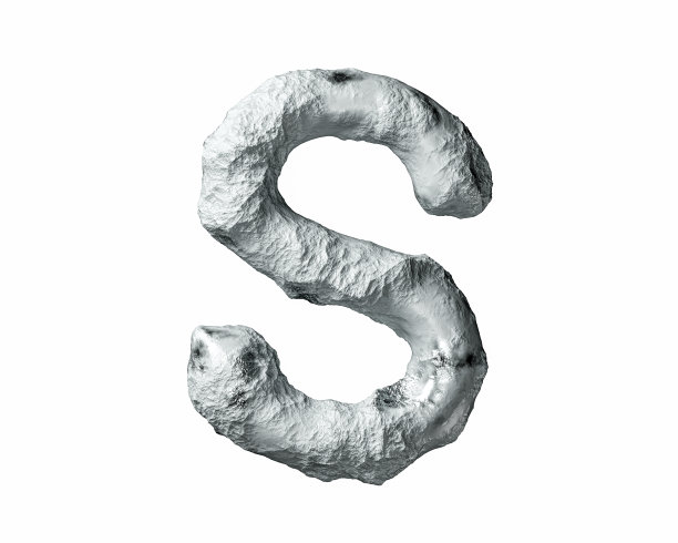 由岩石和粘土制成的字母图片下载