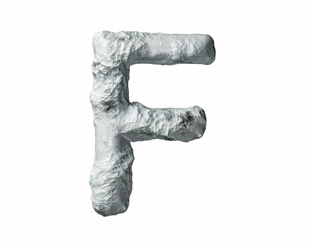 由岩石和粘土制成的字母图片下载