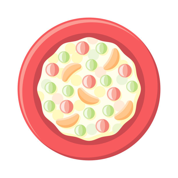 美味水果沙拉头顶图标图片下载