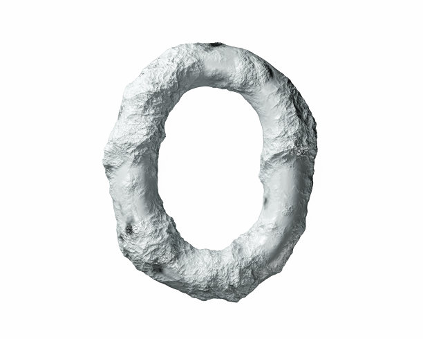 由岩石和粘土制成的字母图片下载