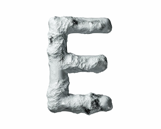 由岩石和粘土制成的字母图片下载