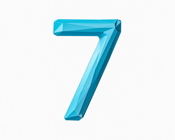 数字由低聚蓝材料制成图片下载