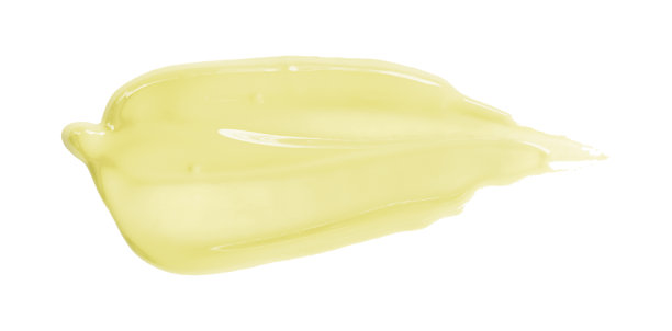 黄色笔刷孤立在白色背景上。浅黄色。图片下载