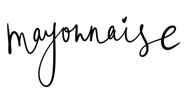 简单的设计元素黑色字母刷题词广告标签贴纸食谱菜单香料和酱汁蛋黄酱图片下载