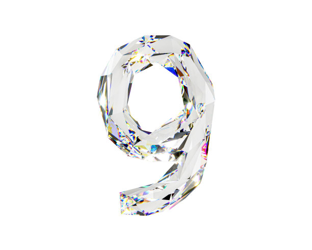 由天然透明钻石状材料制成的手指图片下载