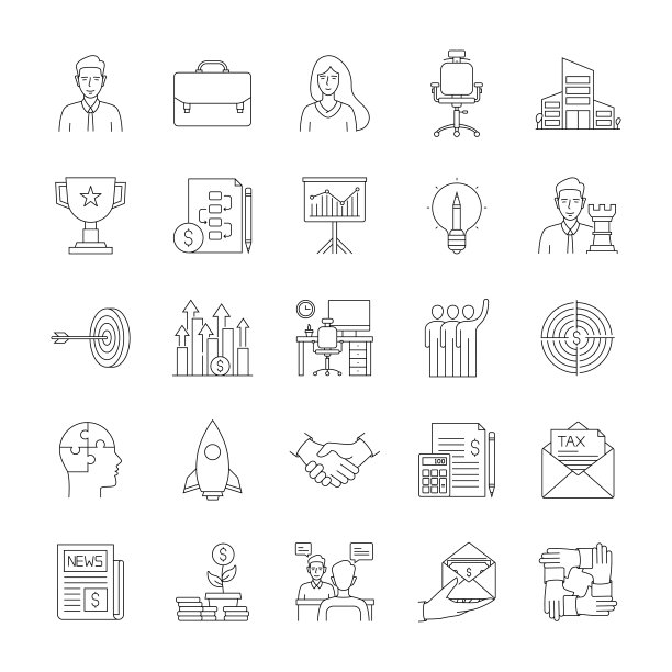 业务细线图标设置图片下载