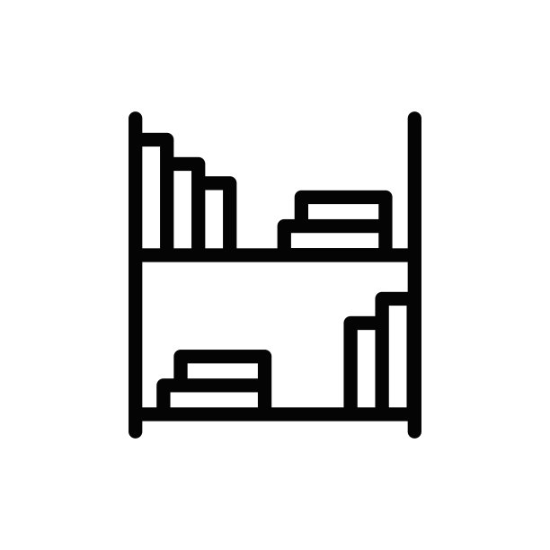 书柜线图标图片下载