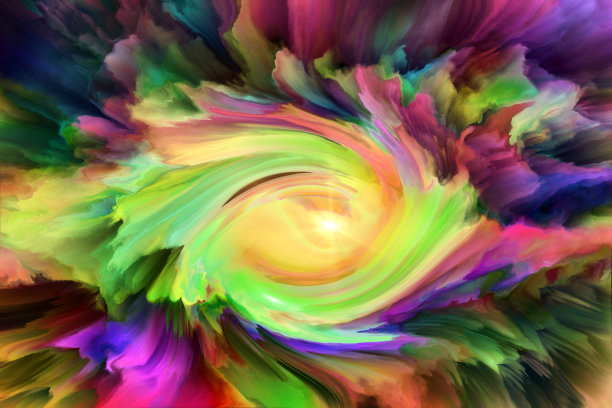 色彩在运动，隐喻在设计的主题，创造力和想象力图片下载