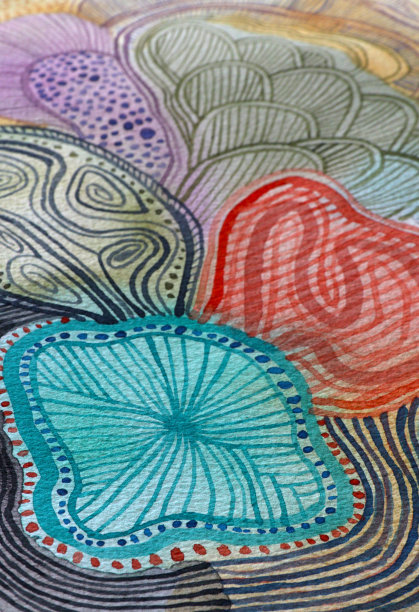 水彩涂鸦背景图案图片下载