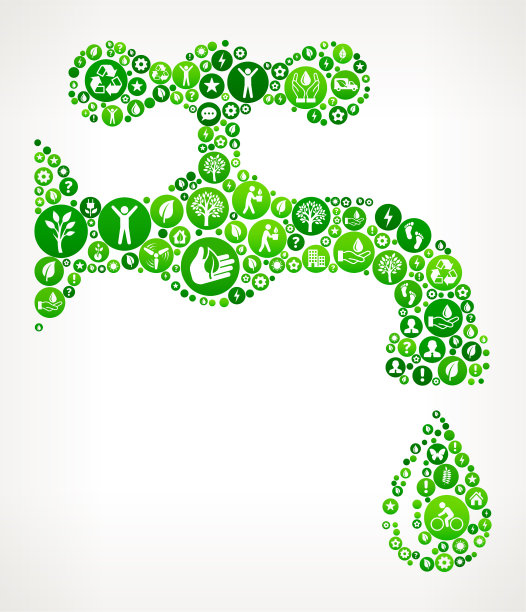 水龙头自然和环境保护图标模式图片下载