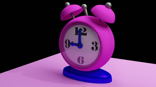 粉色闹钟图片下载