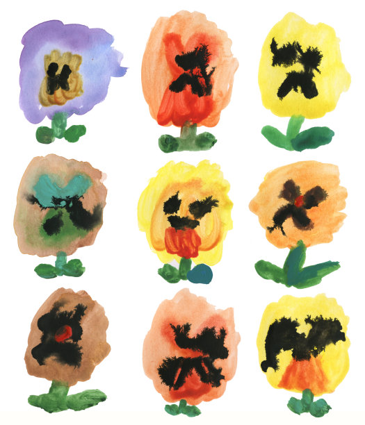 一组三色堇图片下载