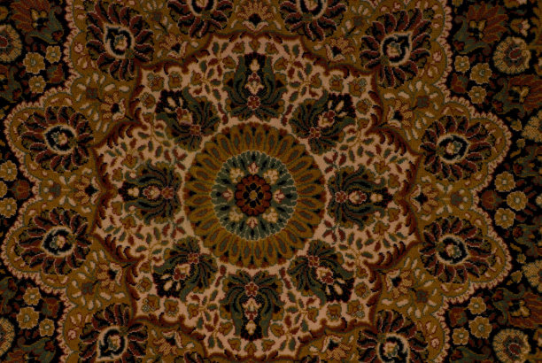 一张有图案的棕色地毯的照片图片下载