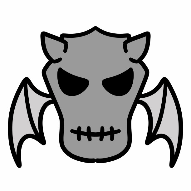 可爱的万圣节蝙蝠卡通图标图片下载