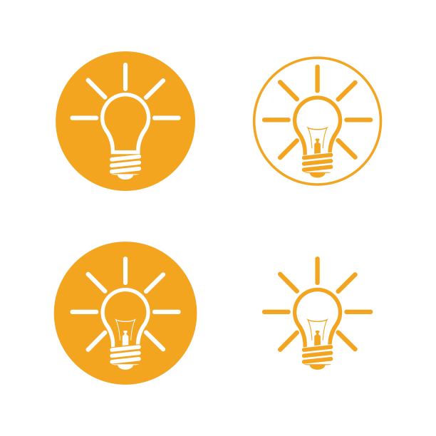 灯具标志设计图标矢量图片下载