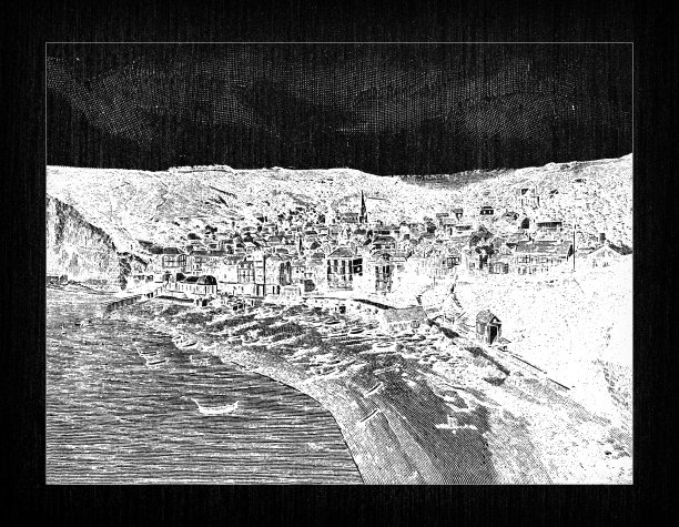 古色古香的法国版画插图:Fecamp图片下载