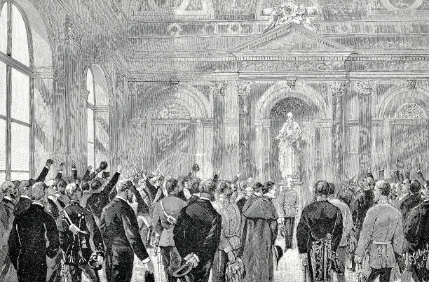 奥地利格拉茨工业大学的开幕式，由奥地利皇帝弗朗茨·约瑟夫一世主持图片下载