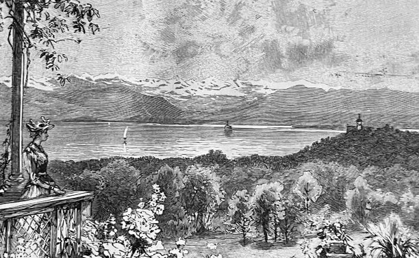 看，从费尔德法芬看湖图片下载