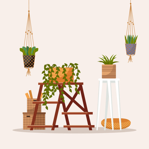 家庭办公室。居家办公办公空间被改造成一个充满活力和鼓舞人心的工作场所图片下载