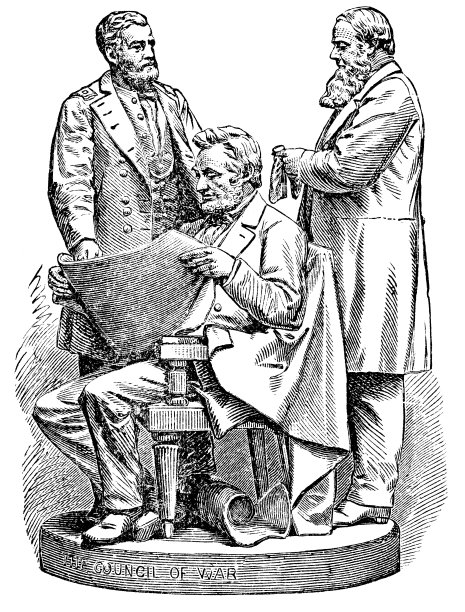 战争委员会雕像，约翰·罗杰斯——19世纪图片下载