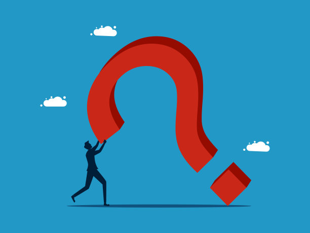 大问题的压力。被大问号压着的人图片下载