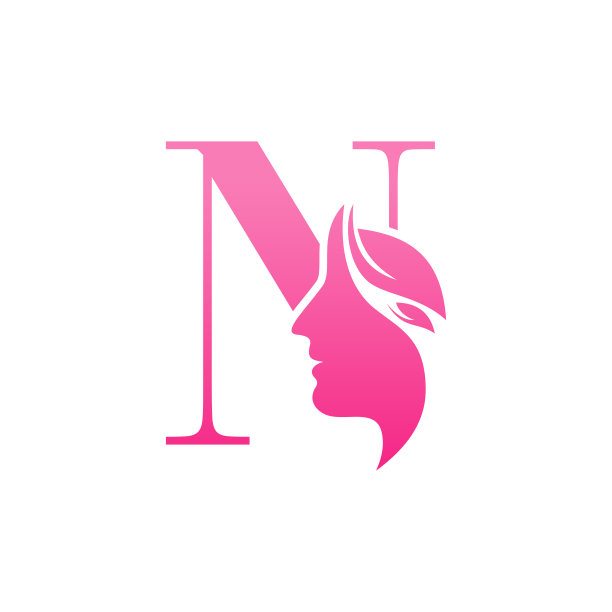 初始N脸美女标志设计模板图片下载