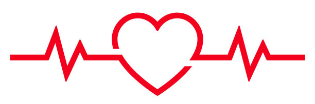 心跳和心跳。红心脉搏医学背景心电图，保健，保健，医疗，心电图，心电图，心电图，心律，医药-股票载体。图片下载