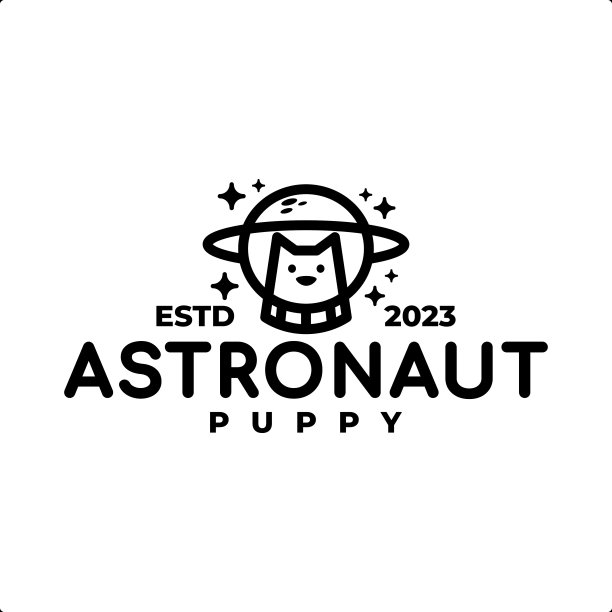 狗宇航员插图。适用于任何与狗、宠物、宇航员或太空有关的业务。图片下载